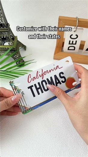 Kid Name Plates For Decoration | Personalized Mini License Plate