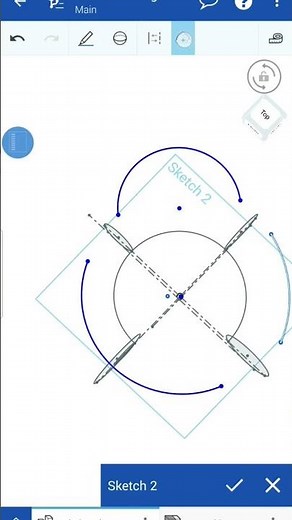 Turbocharger housing with Onshape mobile apps | Part 1 base sketch
