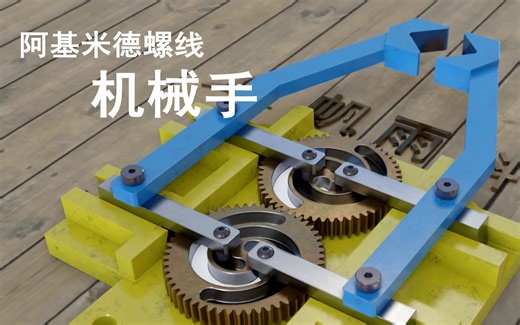 阿基米德螺线机械手：匀速输入，匀速输出
