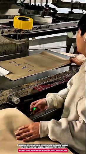 Automatic Screen Printing Machine Produces 500 Perfect Prints Every Hour
