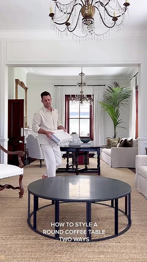 How to Style a Round Coffee Table Effectively