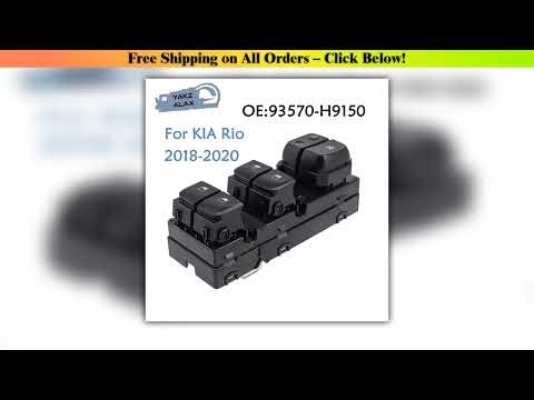 93570H9150 Front Left Driver Side Electric Master Power Window Control Switch Button for Kia Rio
