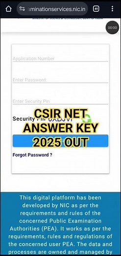 CSIR NET Answer Key 2025 || How to check CSIR NET Answer Key 2025 || CSIR UGC NET Answer Key