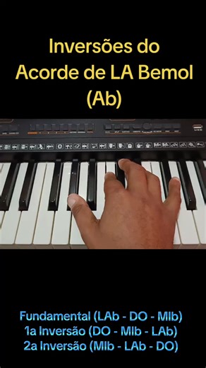 Inversões do Acorde de LA Bemol (Ab) #piano #creatorsearchinsight @Eder Piano & Rock @Eder Piano & Rock @Eder Piano & Rock