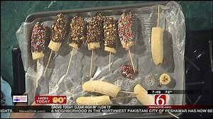 Frozen Chocolate Banana Pops