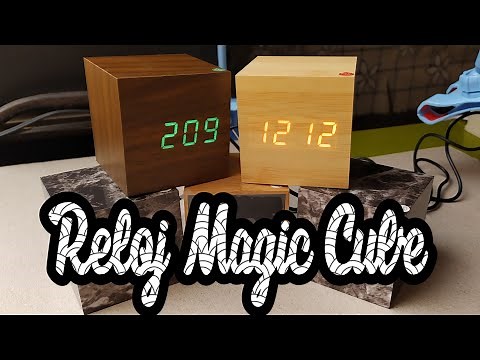 RELOJ DIGITAL CUBO Reloj Magic Cube CONFIGURACIÓN