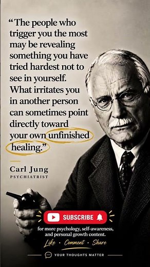 The People Who Trigger You May Be Showing You Something About Yourself | Carl Jung #psychology