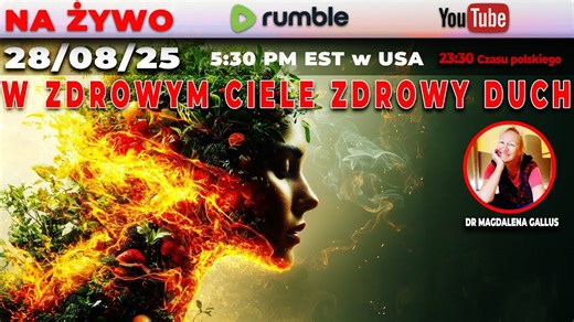 🔴 Live 28/08/25 | Dr Magdalena Gallus | W ZDROWYM CIELE ZDROWY DUCH