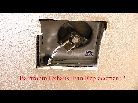 How to Change Bathroom Exhaust Fan! Easy!!