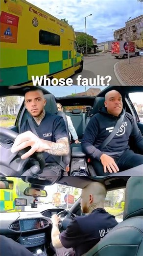 Ambulance NEAR MISS! 💥🚑 #drivingfails #crash #learnerdriver