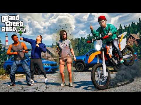 SON MEETS HIS REAL MOTHER! FIGHT WITH BROTHER! MY SON CRASHED ON A PIT BIKE! REAL LIFE GTA 5