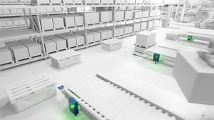 AGV charging station etaLINK: Fully automatic charging of vehicles