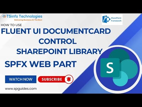How to Use Fluent UI DocumentCard in SPFx | Display SharePoint Library Files Easily
