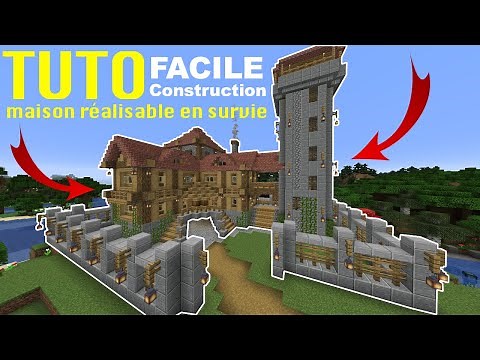 TUTO : CONSTRUIRE UNE MAISON RÉALISABLE EN SURVIE | MINECRAFT 1.15.1