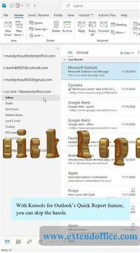 Export Emails or Tasks to Excel as an XML File from Outlook