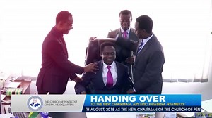 Reliving the historic moment when the mantle of leadership was ceremonially passed on from Apostle Prof. Opoku Onyinah to Apostle Eric Nyamekye. #PossessingtheNations | THE CHURCH OF PENTECOST