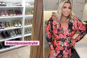 Gemma Collins reveals walk-in wardrobe she built for her SHOES and new sauna