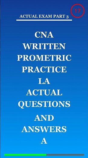 CNA Written Prometric Practice La Actual Questions and Answers A