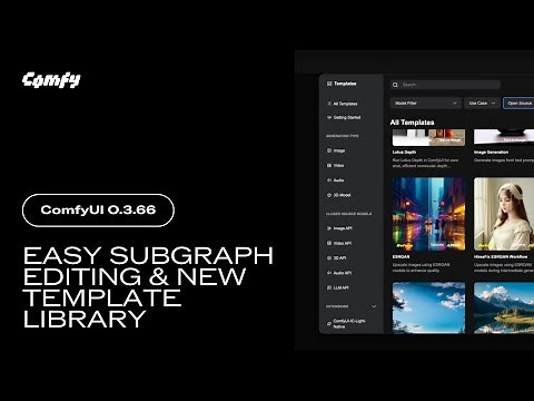 ComfyUI 0.3.66 - Easy Subgraph Editing & New Template Library