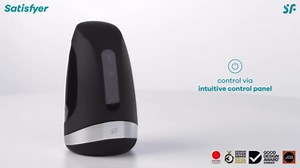 Satisfyer Men Heat Vibration | Masturbator | Vibrator | 11 Vibration Programs | Innovative Warming Function | Waterproof (IPX7) | Rechargeable Battery | Skin-Friendly Silicone