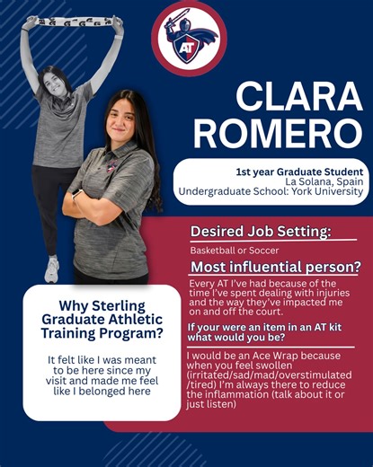 Sterling College Graduate Athletic Training Program | ✨Student Spotlight✨ #BeTheStandard #SwordsUp @maatad5 @district5slc @nata1950 @nataslc @naia_athletic_trainers_assoc @sterlingcollege | Instagram