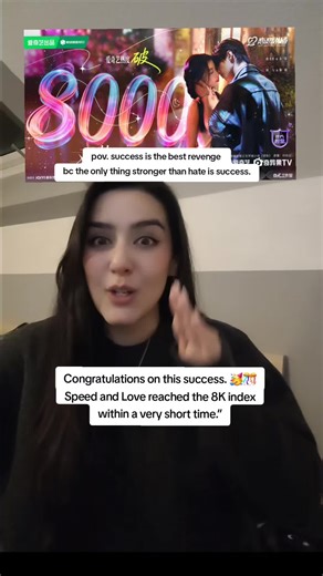 Speed and Love Reaches 8K Index Celebration