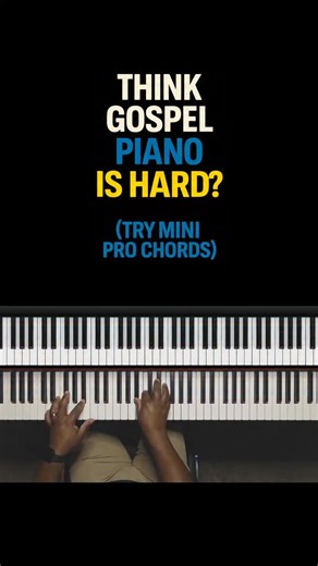 3.5K views · 410 reactions |  Think gospel piano is hard? Mini Pro Chords make it EASY with small piano chords that sound big! Save this. Comment “MINIPRO” for the free video + PDF. #EasyPianoLesson #PianoTutorial #pianolessons | Jmaw Music | Facebook