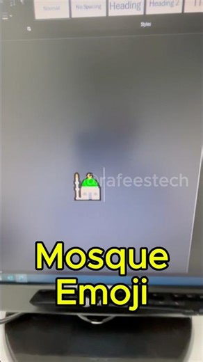 Create Mosque 🕌 Emoji in MS Word! #shorts