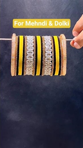 Yellow & Black Velvet Bangles Making | Dual Color Bridal Churi Set | Handmade Wedding Bangles 2025