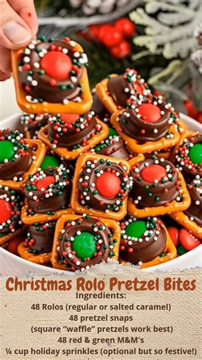 Easy Rolo Pretzel Bites | Cakecrafted Recipes