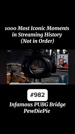 @caughtlivestreams on Instagram: "In this infamous PUBG bridge clip, PewDiePie is locked into a tense gunfight on stream, frustrated after a bad engagement. As he peeks down his scope and whiffs shots, he suddenly blurts out the n-word in anger—no filter, no joke, just raw instinct live in front of tens of thousands of viewers. There’s an instant beat of silence where even he realizes how far he’s crossed the line, followed by a clumsy walk-back and half-hearted apology as chat and the other pla