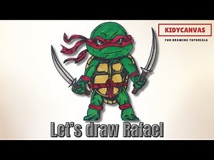 How to Draw Raphael | Teenage Mutant Ninja Turtles Hand Drawing Tutorial