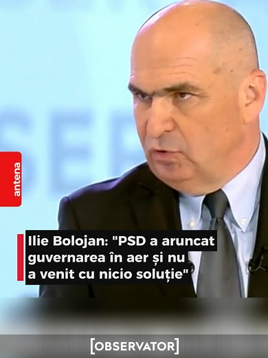 Ilie Bolojan: atac la PSD după demiterea guvernului prin moțiune