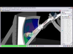 Kawasaki robot composite simulation with VERICUT CNC simulation software