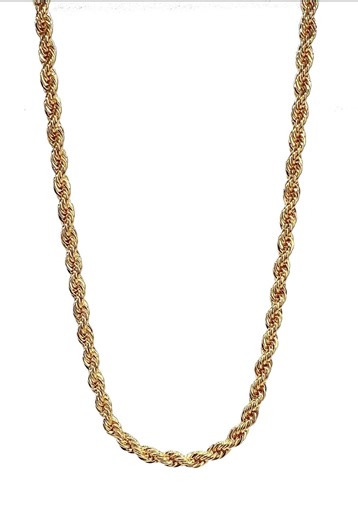 Vintage 10K Yellow Gold Rope Chain Necklace, 20 Inch, 2.6mm Estate Jewelry - Etsy