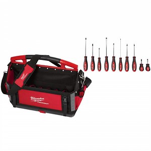 Milwaukee 20 in. PACKOUT Tote with Screwdriver Set (11-Piece) 48-22-8320-48-22-2710