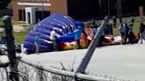 5 kids hurt when bounce houses go airborne | CNN