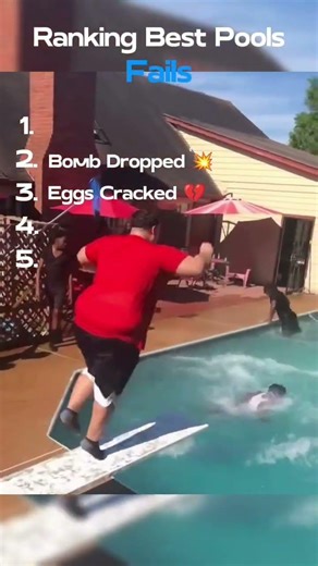 Best swimming Pool Fails#shorts#ranking#funny