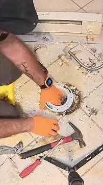 Making it work installing 12” rough toilet on a 11” rough #orangeglovegang #plumber
