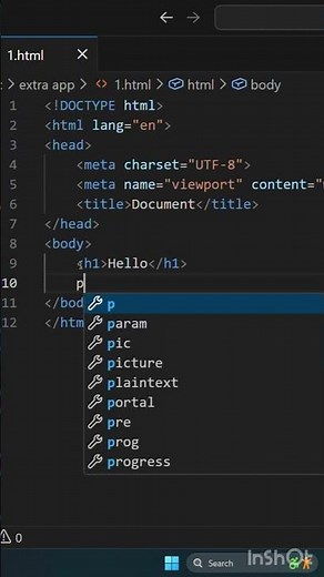 How to use p tag and h1 tag in html #html #java #programming #viral #fyp #youtube