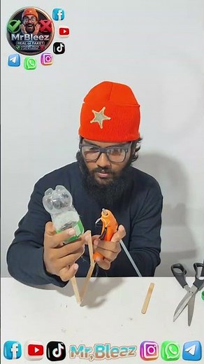 Flying Bottle Experiment: The Power of Candle Heat! #FlyingBottle #AirPressure #FunScience #diy