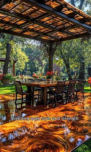 72K views · 4.9K reactions | Stunning epoxy patio designs朗 | Mountain Cabin Time | Facebook