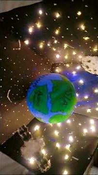 “DIY Rotating Earth Model | Easy School Project”#diy #shorts #craft#youtubeshorts