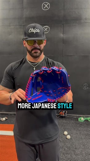 Today we are reviewing two high-performance Jax baseball gloves from Japan. The tan 12.5 inch outfielder’s glove features flared fingertips for easier control, a stiff palm for stability, and a looser finger design that can be tightened for a customized fit. Its premium Japanese leather provides both durability and comfort, making it a strong option for serious players. The second model is a blue 11.75 inch infielder’s glove with a bold colorway that stands out on the field. Jax maintains consis
