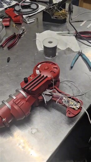 5.8K views · 47 reactions | Wanted to show off our process of the raygun! Been a while since we had done any electronic stuff however this was a nice refresher. Good team effort to get this done within a week! #replica #propmaking #starwarsprops #resincasting #3dprinting #3dprinter #3dmodeling #callofduty #blackops #zombies #codzombies #raygun #reviveme | ChrisThePropGuy | Facebook