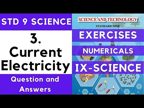9th Science | Chapter 3 | Current Electricity Exercises |Questions and Answers | Maharashtra Board