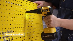 Cordless Rivet Gun with Two 4.0Ah Battery,2-in-1 Electric Rivet Nut Kit with Memory Mode and Brushless Motor,Rivet Gun Tool for Rivets(1/8'', 5/32'', 3/16") & Rivet Nuts (1/4",5/16",3/8")