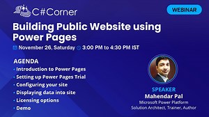 Building Public Website using Power Pages | Webinar Recording