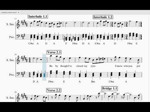 Mitski - Washing Machine Heart - Saxophone Sheet Music