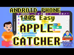 PICTOBLOX - Apple catch game in ANDROID | Pictoblox Tutorial VS SCRATCH Tutorial